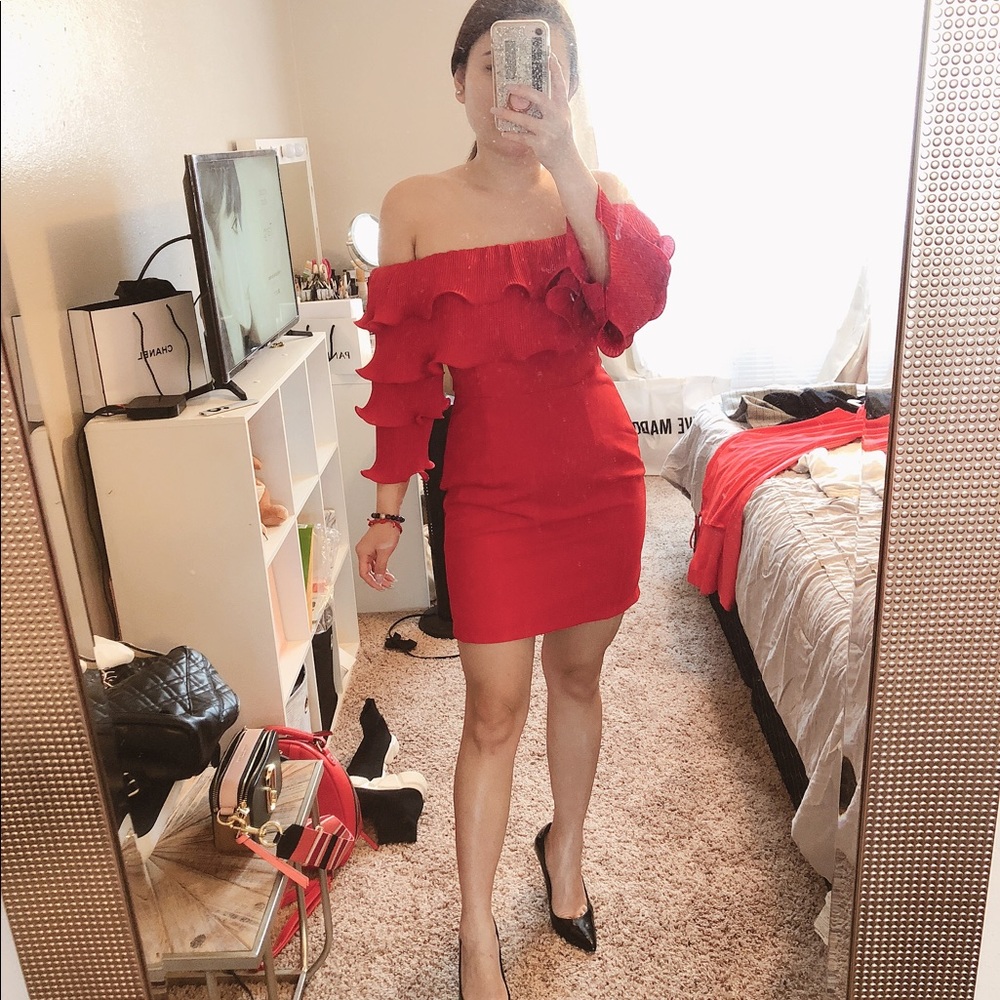 Off the shoulder dress